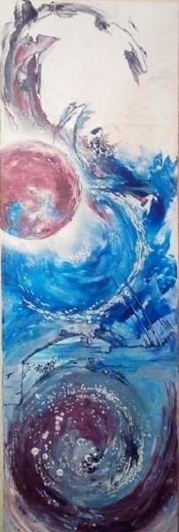 Malerei mit dem Titel "Zodiaque" von Art'Liloured, Original-Kunstwerk, Acryl