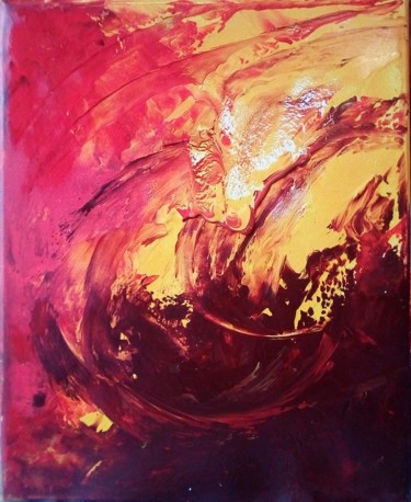 Painting titled "Flamboyante" by Art'Liloured, Original Artwork, Acrylic