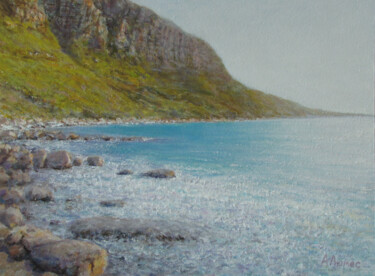 Картина под названием ""Далёкий берег"" - Андрей Люмес, Подлинное произведение искусства, Масло