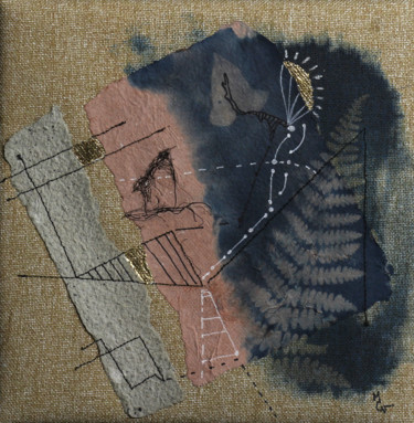Peinture intitulée "Carré de fougère" par M. C. Valentine, Œuvre d'art originale, Autre