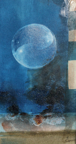 Peinture intitulée "Autre bulle" par M. C. Valentine, Œuvre d'art originale