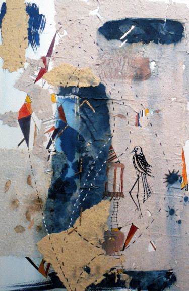 Peinture intitulée "Hommage à Kandinsky" par M. C. Valentine, Œuvre d'art originale, Autre