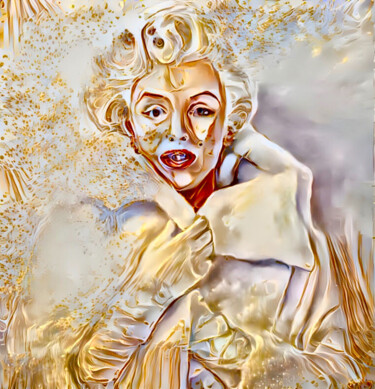Arts numériques intitulée "Madonna star" par Artmani, Œuvre d'art originale, Peinture numérique