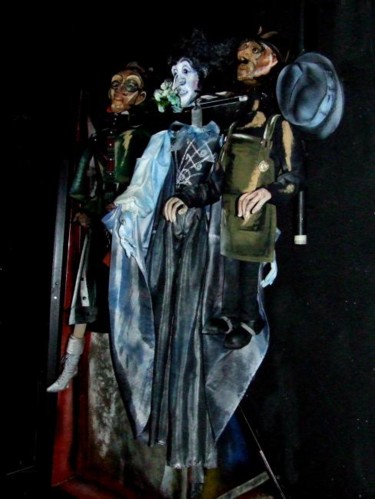 Sculpture titled "Куклы в ожидании сп…" by Marina Petrova-Richnyak, Original Artwork