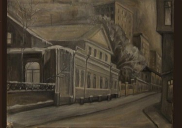 Painting titled "Москва, которая был…" by Marina Petrova-Richnyak, Original Artwork