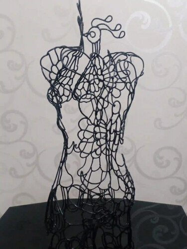 Γλυπτική με τίτλο "Павлиныне тело деву…" από Artmaster Gurban, Αυθεντικά έργα τέχνης, Μέταλλα