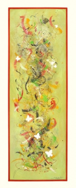 Peinture intitulée "Charivari printanier" par Lili Chan, Œuvre d'art originale, Huile