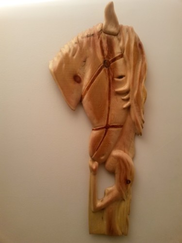 Sculpture intitulée "Complicité" par Max Bernard, Œuvre d'art originale, Bois