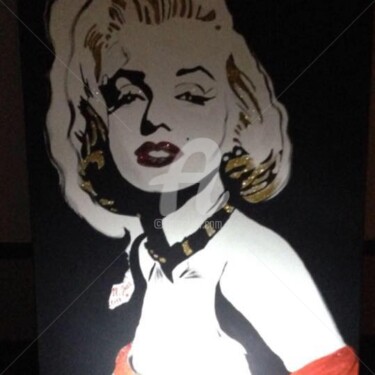 Painting titled "MARYLINE MONROE" by Martine Jung, Original Artwork, Acrylic
