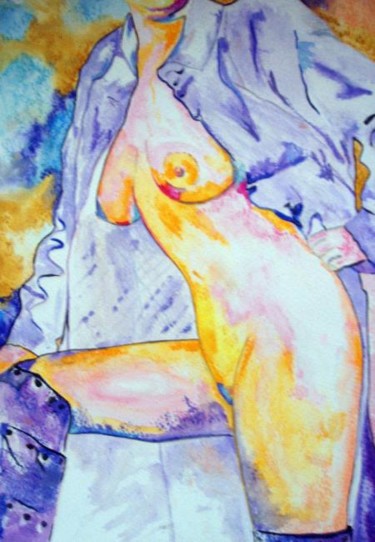 Peinture intitulée "Ouverture" par Michèle Defrenne, Œuvre d'art originale, Huile