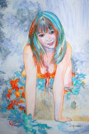 绘画 标题为“Amour” 由Michèle Defrenne, 原创艺术品, 油
