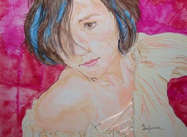 Pittura intitolato "Carole 2" da Michèle Defrenne, Opera d'arte originale, Olio