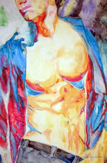 Painting titled "Chaleur" by Michèle Defrenne, Original Artwork, Oil