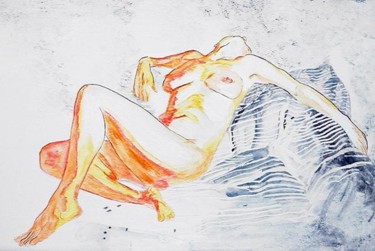 Pintura titulada "Abandon" por Michèle Defrenne, Obra de arte original, Oleo