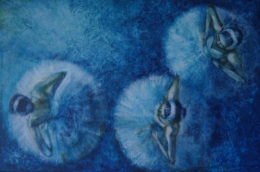Painting titled "Swan Lake ballet. B…" by Tatiana Ilina, Original Artwork, Acrylic