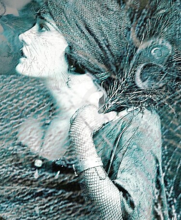 Digitale Kunst mit dem Titel "20 ies Serie Woman…" von Art Moé, Original-Kunstwerk, 2D digitale Arbeit