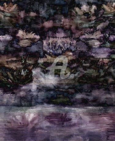 Arte digitale intitolato "Seerosen" da Art Moé, Opera d'arte originale, Collage digitale