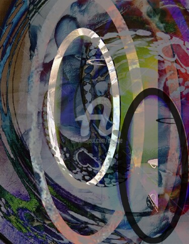 Arte digitale intitolato "Mirror II" da Art Moé, Opera d'arte originale, Collage digitale