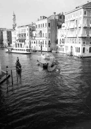 Fotografie mit dem Titel "Venedig Canale" von Art Moé, Original-Kunstwerk, Digitale Fotografie Auf Aluminium montiert