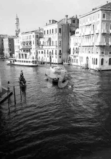 Photography titled "Venedig Canale" by Art Moé, Original Artwork, Digital Photography Mounted on Aluminium