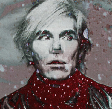 Arte digitale intitolato "Warhol" da Art Moé, Opera d'arte originale, Fotomontaggio