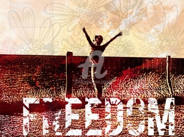 「Freedom」というタイトルのデジタルアーツ Art Moéによって, オリジナルのアートワーク, 写真モンタージュ