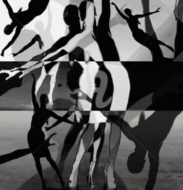 Arte digitale intitolato "Balance abstrakt" da Art Moé, Opera d'arte originale, Collage digitale