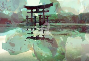Digitale Kunst mit dem Titel "Japan" von Art Moé, Original-Kunstwerk, Fotomontage