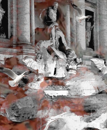 Digital Arts titled "Rom Trevi" by Art Moé, Original Artwork, Photo Montage