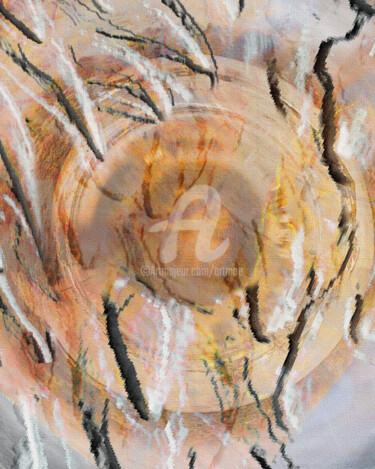 Digital Arts titled "Abstract #3 Fire" by Art Moé, Original Artwork, Digital Painting