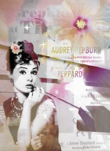 Digitale Kunst mit dem Titel "Audrey #4" von Art Moé, Original-Kunstwerk, Fotomontage