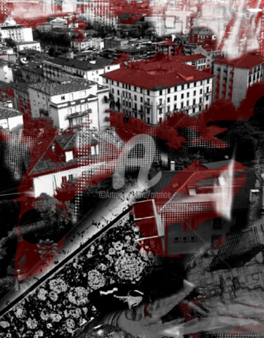 Fotografía titulada "La mia città Bergamo" por Art Moé, Obra de arte original, Fotografía digital