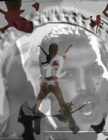 Arts numériques intitulée "Freddie Mercury" par Art Moé, Œuvre d'art originale, Photo montage