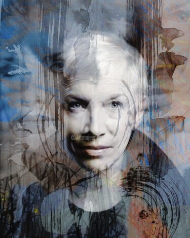 Arte digitale intitolato "Art Portrait #ANNIE…" da Art Moé, Opera d'arte originale, Fotomontaggio
