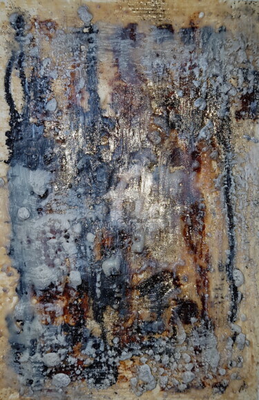 Painting titled "Wax Art #7" by Art Moé, Original Artwork, Encaustic