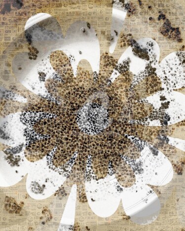 Arte digitale intitolato "Flower PoP Bernstei…" da Art Moé, Opera d'arte originale, Fotomontaggio