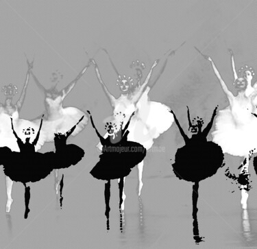 Arte digitale intitolato "Ballet Dancer #3" da Art Moé, Opera d'arte originale, Fotomontaggio