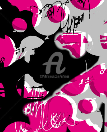 Digital Arts titled "Think pink" by Art Moé, Original Artwork, Photo Montage