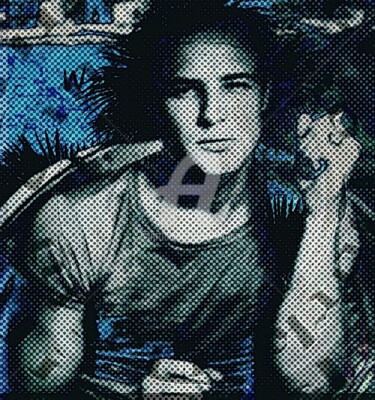 Digitale Kunst getiteld "Brando M." door Art Moé, Origineel Kunstwerk, Digitaal Schilderwerk