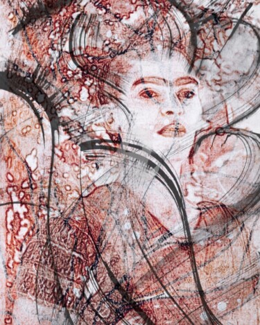 Arts numériques intitulée "Hommage Frida "stro…" par Art Moé, Œuvre d'art originale, Photo montage