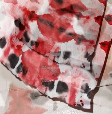 Digitale Kunst mit dem Titel "2022 THE RED" von Art Moé, Original-Kunstwerk, Tinte