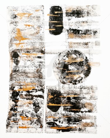 Malerei mit dem Titel "2023_abstract 10" von Art Moé, Original-Kunstwerk, Aquarell