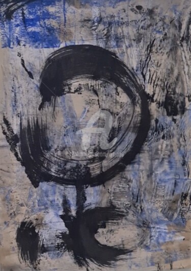 Картина под названием "2023_Abstract 9" - Art Moé, Подлинное произведение искусства, Чернила