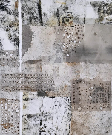 Colagens intitulada "2024_ collage Terra" por Art Moé, Obras de arte originais, Acrílico