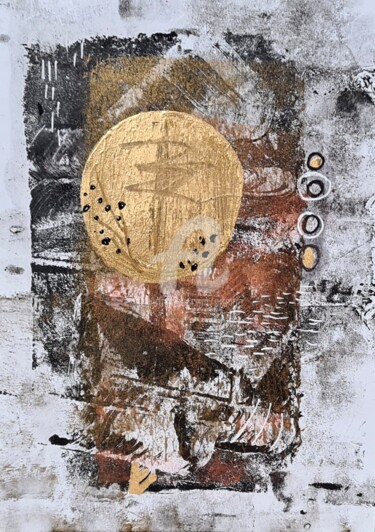Картина под названием "2024_abstract 3" - Art Moé, Подлинное произведение искусства, Монотип