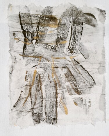 Malarstwo zatytułowany „2024_sumi_abstract 3” autorstwa Art Moé, Oryginalna praca, Atrament