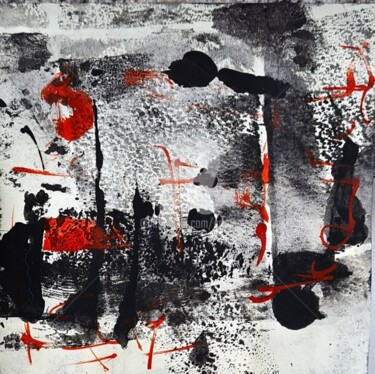 Painting titled "2024_sumi_abstract 5" by Art Moé, Original Artwork, Ink