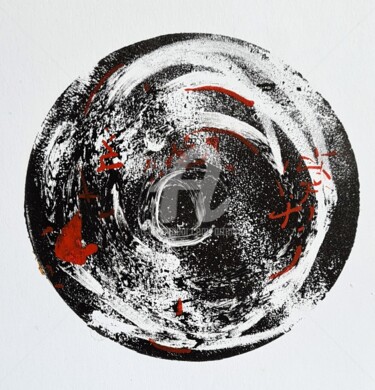 Malerei mit dem Titel "2024_sumi_abstract 6" von Art Moé, Original-Kunstwerk, Tinte