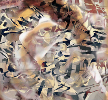 Digitale Kunst mit dem Titel "Digital abstrakt" von Art Moé, Original-Kunstwerk, Digitale Collage