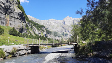 Fotografia intitolato "Sur le sentier du B…" da Monique Pouzet, Opera d'arte originale, Fotografia non manipolata